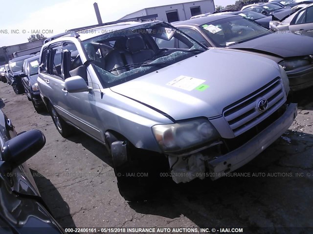 JTEDP21A640010260 - 2004 TOYOTA HIGHLANDER LIMITED SILVER photo 1