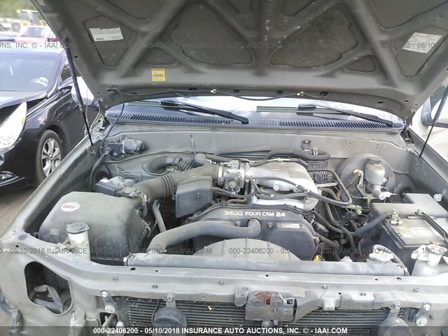 5TBRN341X4S438372 - 2004 TOYOTA TUNDRA ACCESS CAB SR5 GOLD photo 10