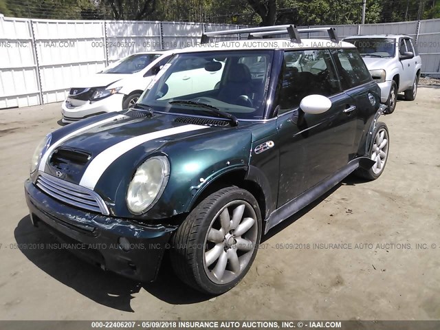 WMWRE33483TD66655 - 2003 MINI COOPER S GREEN photo 2