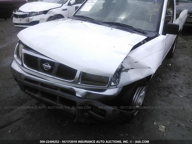 1N6DD21S1WC383033 - 1998 NISSAN FRONTIER XE WHITE photo 6