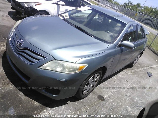 4T1BF3EK7BU694289 - 2011 TOYOTA CAMRY SE/LE/XLE 绿色 照片 2