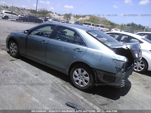 4T1BF3EK7BU694289 - 2011 TOYOTA CAMRY SE/LE/XLE 绿色 照片 3