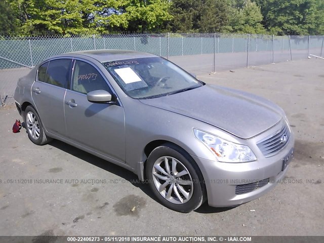 JNKCV61F99M052977 - 2009 INFINITI G37 TAN photo 1