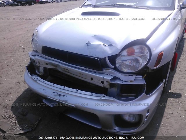 JF1GD29602G528305 - 2002 SUBARU IMPREZA WRX SILVER photo 6