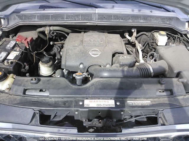 1N6AA0EC6AN303886 - 2010 NISSAN TITAN XE/SE/LE/PRO-4X SILVER photo 10