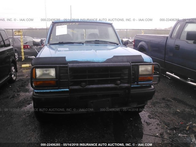1FTCR15X7NTA79851 - 1992 FORD RANGER SUPER CAB BLUE photo 6