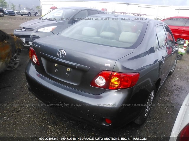 JTDBU4EEXAJ067502 - 2010 TOYOTA COROLLA S/LE/XLE GRAY photo 4