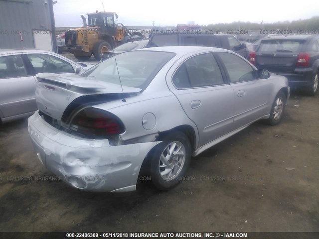 1G2NF52E54M550386 - 2004 PONTIAC GRAND AM SE1 SILVER photo 4