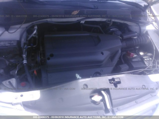 5FNRL18074B066092 - 2004 HONDA ODYSSEY EXL ნაცრისფერი ფოტო 10