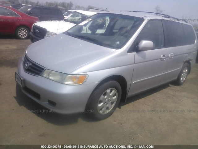 5FNRL18074B066092 - 2004 HONDA ODYSSEY EXL ნაცრისფერი ფოტო 2