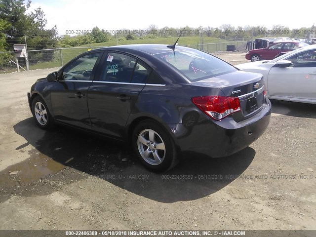 1G1PC5SB9E7353166 - 2014 CHEVROLET CRUZE LT BLACK photo 3