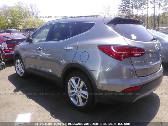 5XYZWDLA0FG246518 - 2015 HYUNDAI SANTA FE SPORT  GRAY photo 3