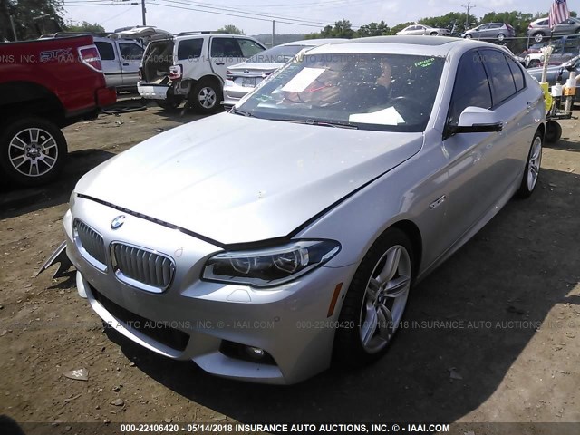 WBAKP9C5XEDZ34857 - 2014 BMW 550 XI SILVER photo 2