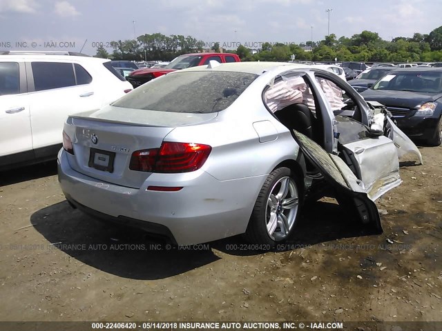 WBAKP9C5XEDZ34857 - 2014 BMW 550 XI SILVER photo 4