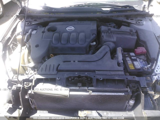 1N4AL2AP7CN539280 - 2012 NISSAN ALTIMA S 银色 照片 10