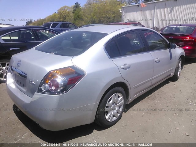 1N4AL2AP7CN539280 - 2012 NISSAN ALTIMA S 银色 照片 4