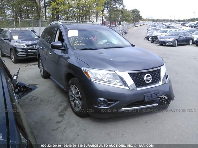 5N1AR2MMXDC625122 - 2013 NISSAN PATHFINDER S/SV/SL/PLATINUM BLUE photo 1