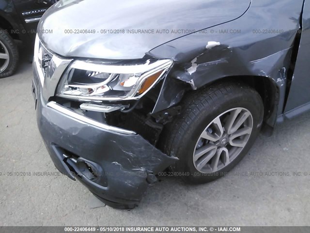 5N1AR2MMXDC625122 - 2013 NISSAN PATHFINDER S/SV/SL/PLATINUM 蓝色 照片 6