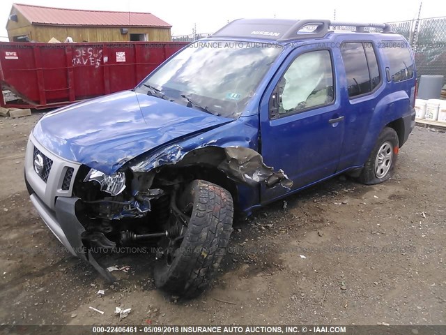 5N1AN0NW3DN826199 - 2013 NISSAN XTERRA X/S/PRO-4X BLUE photo 2