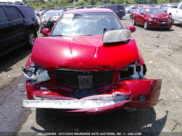 3N1CB51D46L463215 - 2006 NISSAN SENTRA 1.8/1.8S RED photo 6