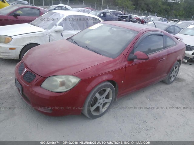 1G2AN18B177125242 - 2007 PONTIAC G5 GT RED photo 2