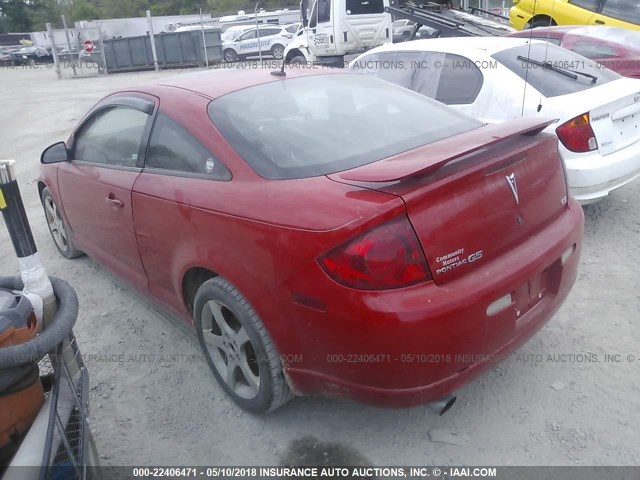 1G2AN18B177125242 - 2007 PONTIAC G5 GT RED photo 3