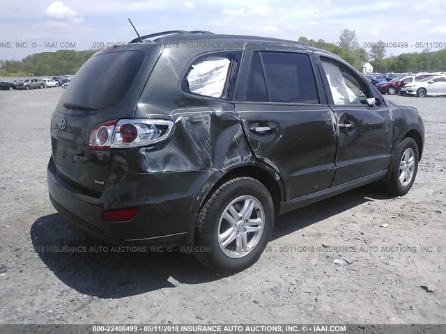 5XYZGDAB3CG103910 - 2012 HYUNDAI SANTA FE GLS GRAY photo 4