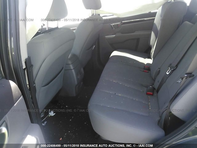 5XYZGDAB3CG103910 - 2012 HYUNDAI SANTA FE GLS GRAY photo 8