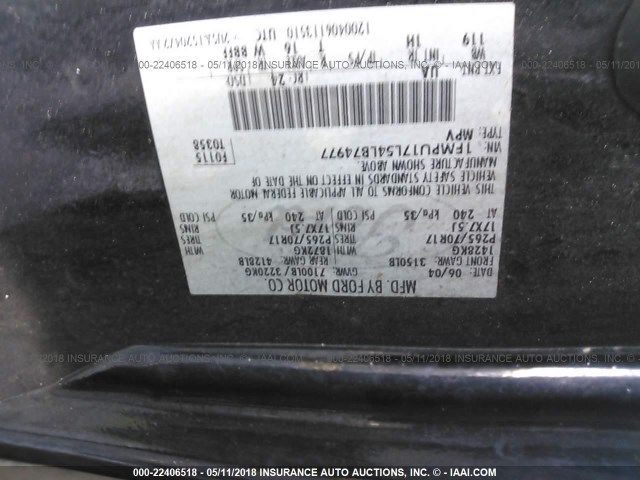 1FMPU17L54LB74977 - 2004 FORD EXPEDITION EDDIE BAUER BLACK photo 9