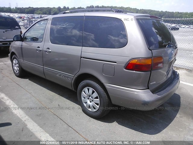 4T3ZF13C1WU050301 - 1998 TOYOTA SIENNA LE/XLE GOLD photo 3