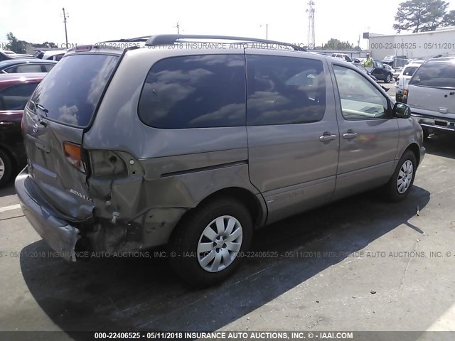 4T3ZF13C1WU050301 - 1998 TOYOTA SIENNA LE/XLE GOLD photo 4