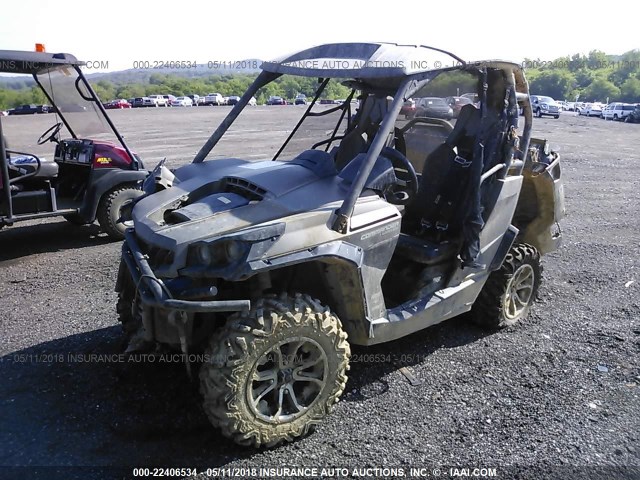 3JBKVAP23FJ000222 - 2015 CAN-AM COMMANDER 1000 LIMITED GRAY photo 2