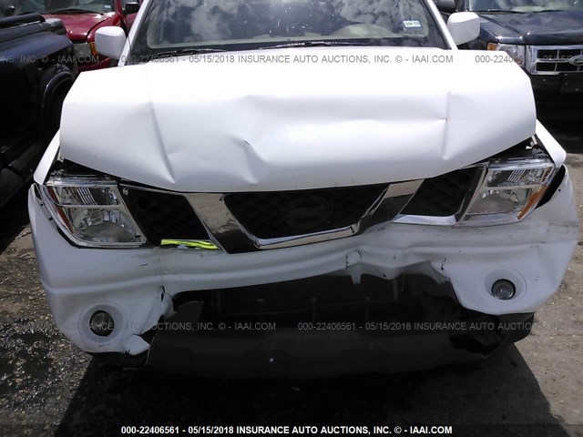 1N6AD07U97C465819 - 2007 NISSAN FRONTIER CREW CAB LE/SE/OFF ROAD WHITE photo 6