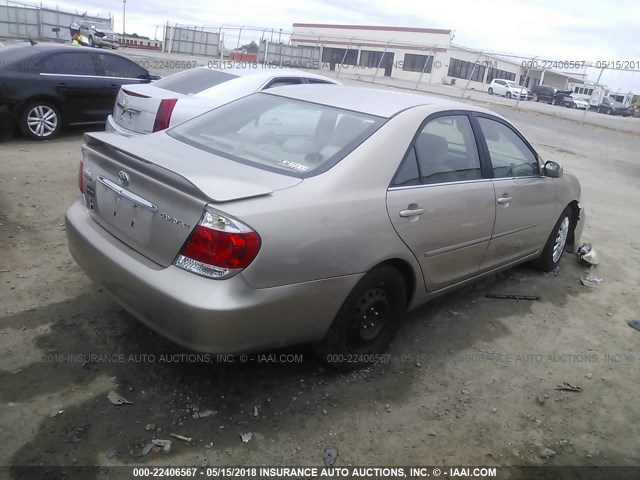 4T1BE32K65U989749 - 2005 TOYOTA CAMRY LE/XLE/SE 米色 照片 4