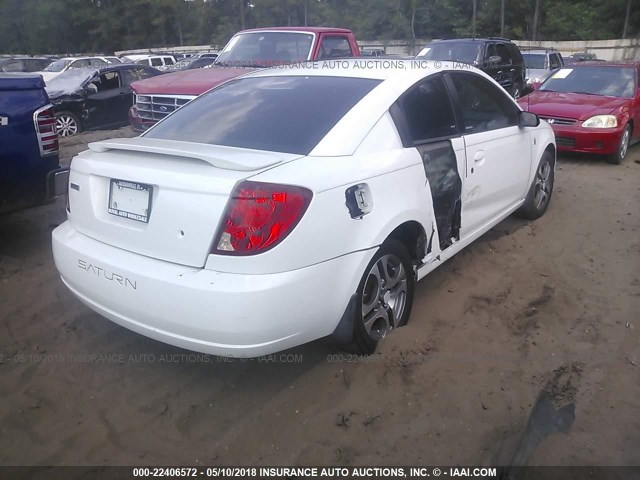 1G8AW12F85Z169562 - 2005 SATURN ION LEVEL 3 WHITE photo 4