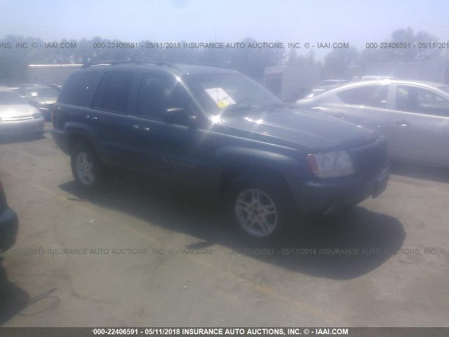 1J4GW58N2YC357419 - 2000 JEEP GRAND CHEROKEE LIMITED BLUE photo 1