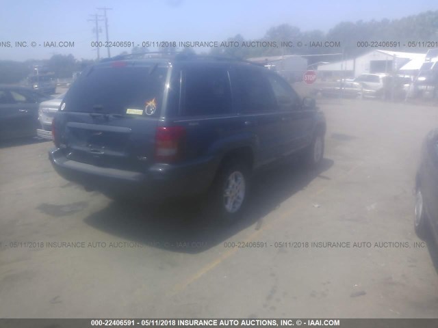 1J4GW58N2YC357419 - 2000 JEEP GRAND CHEROKEE LIMITED BLUE photo 4