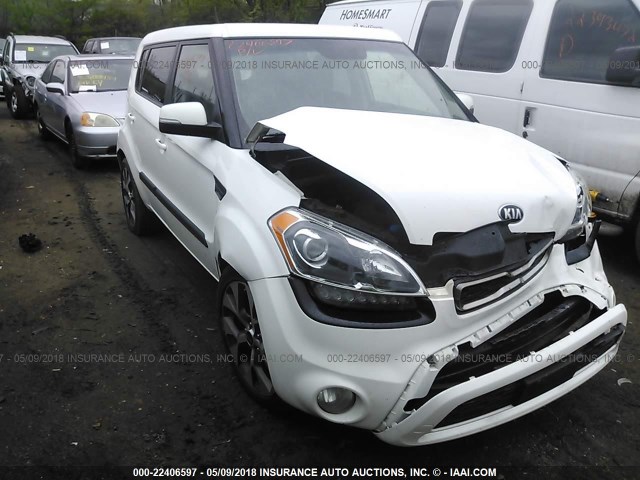 KNDJT2A69D7570618 - 2013 KIA SOUL +/!/SPORT WHITE photo 1