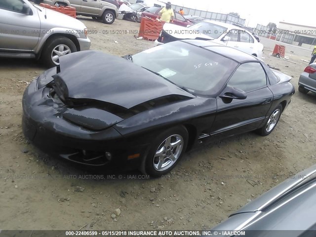 2G2FS22K5X2217863 - 1999 PONTIAC FIREBIRD BLACK photo 2