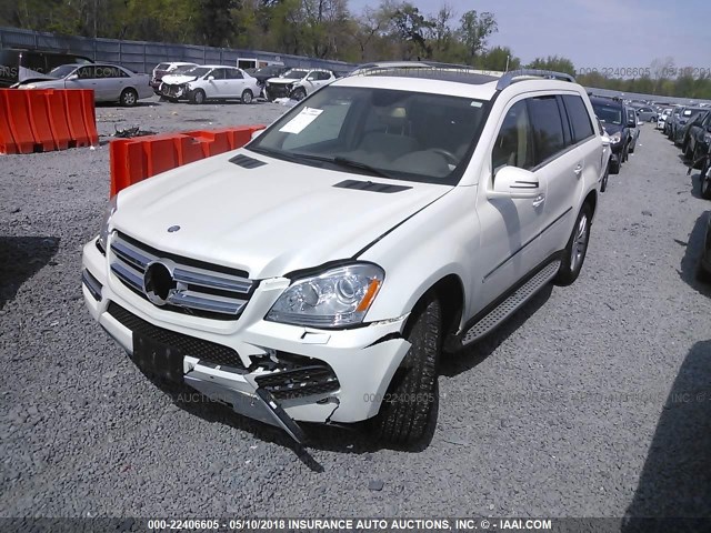 4JGBF7BE5CA789393 - 2012 MERCEDES-BENZ GL 450 4MATIC WHITE photo 2