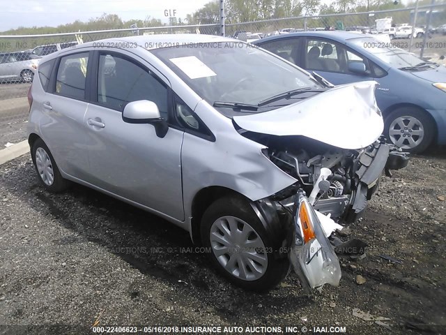 3N1CE2CP3EL435868 - 2014 NISSAN VERSA NOTE S/S PLUS/SV/SL SILVER photo 1