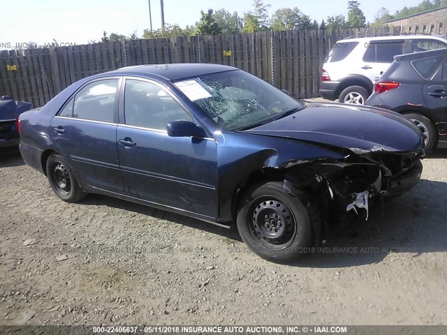 4T1BE32K32U601887 - 2002 TOYOTA CAMRY LE/XLE/SE BLUE photo 1