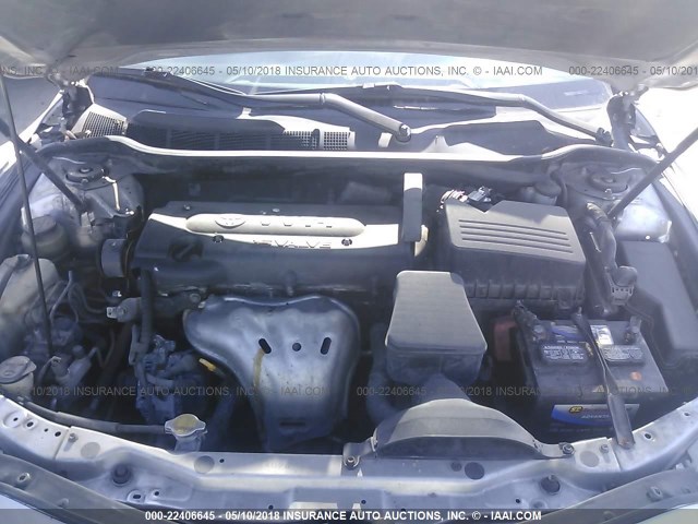 4T1BE46K49U284082 - 2009 TOYOTA CAMRY SE/LE/XLE SILVER photo 10