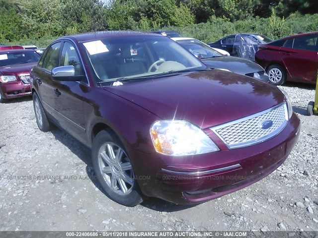 1FAFP28166G144351 - 2006 FORD FIVE HUNDRED LIMITED BURGUNDY photo 1