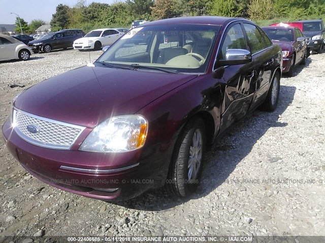 1FAFP28166G144351 - 2006 FORD FIVE HUNDRED LIMITED BURGUNDY photo 6