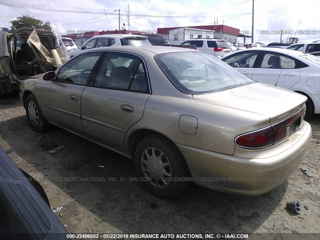 2G4WS52J751143168 - 2005 BUICK CENTURY CUSTOM TAN photo 3