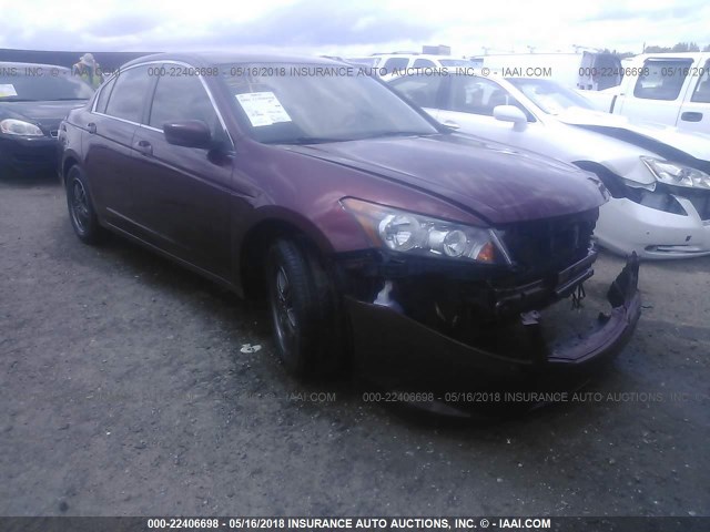 1HGCP2F32AA117162 - 2010 HONDA ACCORD LX BURGUNDY photo 1