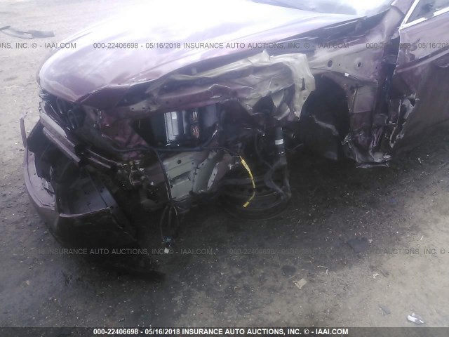 1HGCP2F32AA117162 - 2010 HONDA ACCORD LX BURGUNDY photo 6