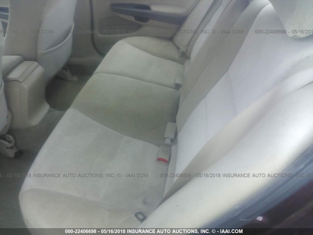 1HGCP2F32AA117162 - 2010 HONDA ACCORD LX BURGUNDY photo 8