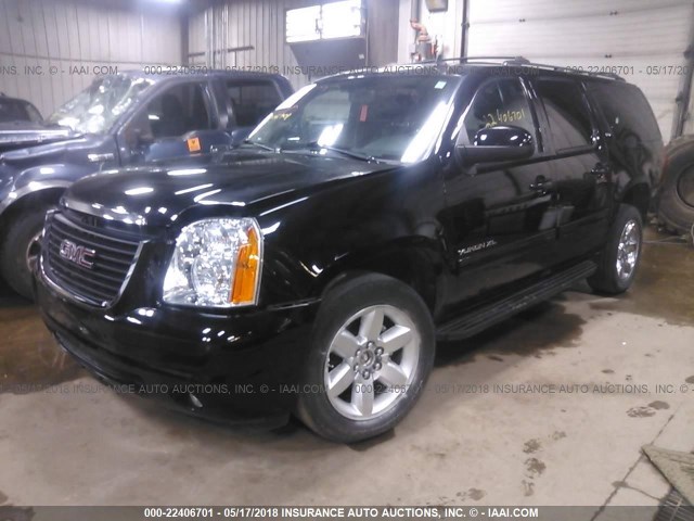 1GKS2KE75DR342828 - 2013 GMC YUKON XL K1500 SLT BLACK photo 2